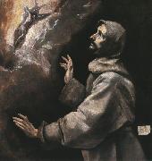 GRECO, El St. Francis Receiving the Stigmata dfh oil